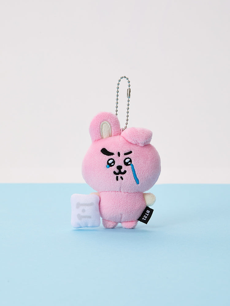 BT21 TEARDROP PLUSH KEYRING TODAY'S FACE