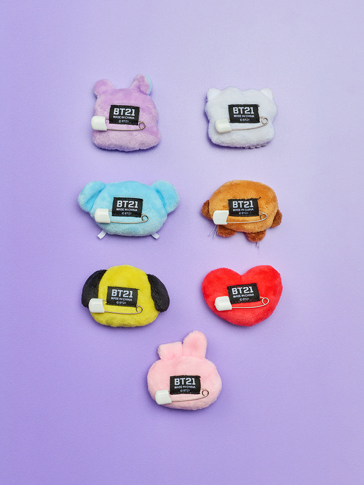 BT21 오늘의 기분 엉엉 인형 뱃지
