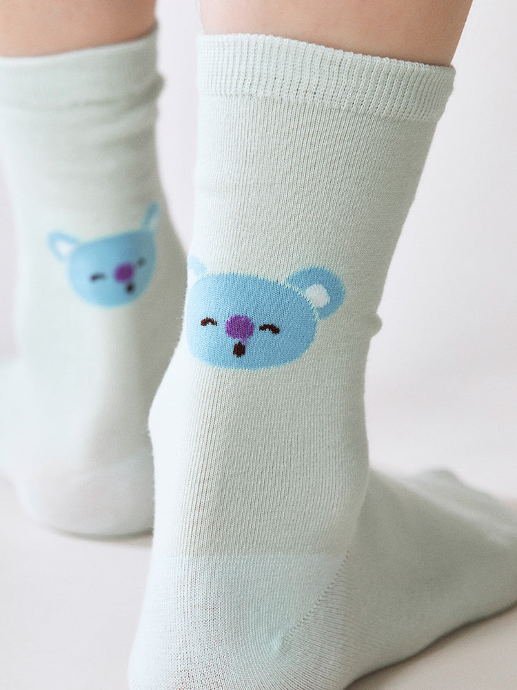 BT21 KOYA COLOR FACE SOCKS BASIC
