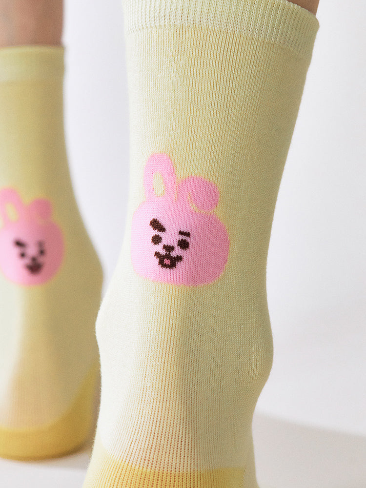 BT21 COOKY COLOR FACE SOCKS BASIC