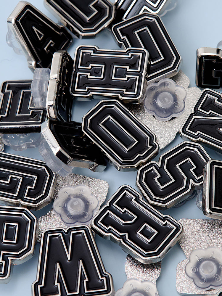 꼴레 메탈 알파벳 스티콘 블랙 (A~Z)