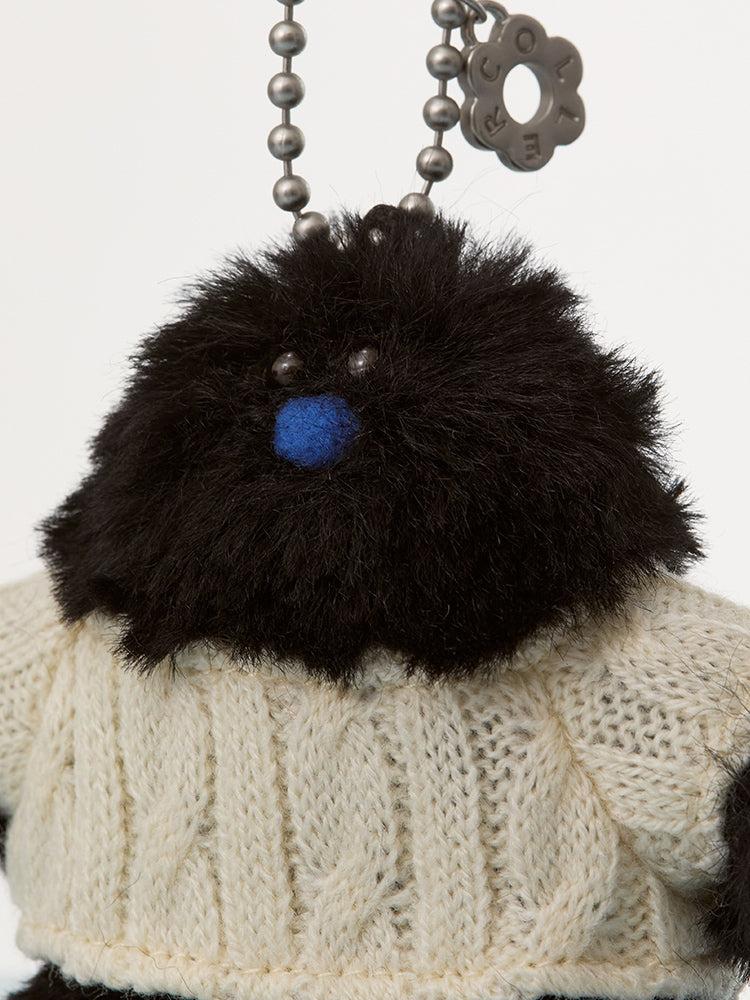 COLLER CHUBBY FURRY MINI STICON PLUSH KEYRING