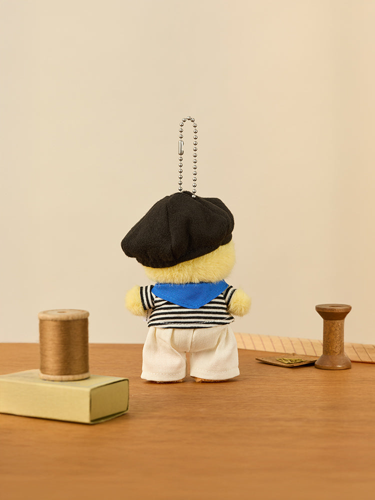 LINE FRIENDS PETIT CLOSET BLACK STRIPED T-SHIRTS