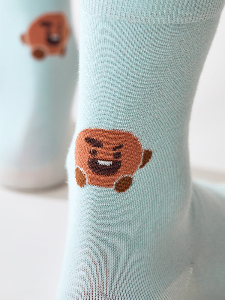 BT21 SHOOKY COLOR FACE SOCKS BASIC