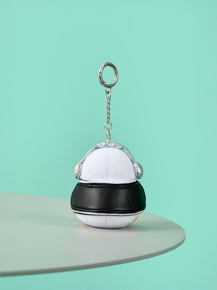 BEBE THE ORI SCHOOL BEBE MINI PLUSH KEYRING VARSITY JACKET