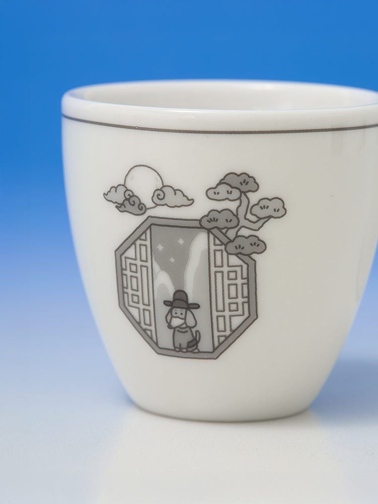 JOGUMAN CERAMIC SOJU SHOT GLASS SET KOREA EDITION