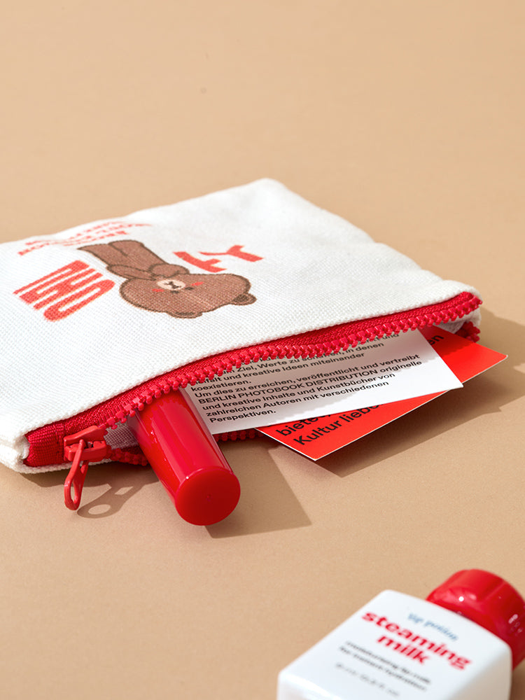 라인프렌즈 브라운 서울 에디션 파우치