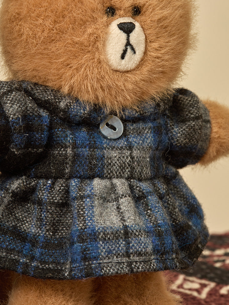 LINE FRIENDS PETIT CLOSET CHECKERED DRESS