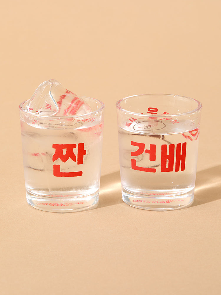 라인프렌즈 브라운 서울 에디션 소주잔 세트 (2개입)