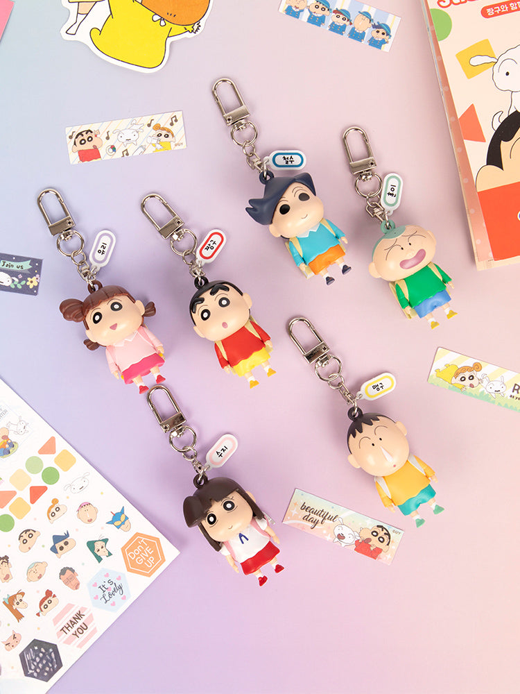RANDOM SQUARE CRAYON SHINCHAN KINDERGARTEN BAG KEYRING