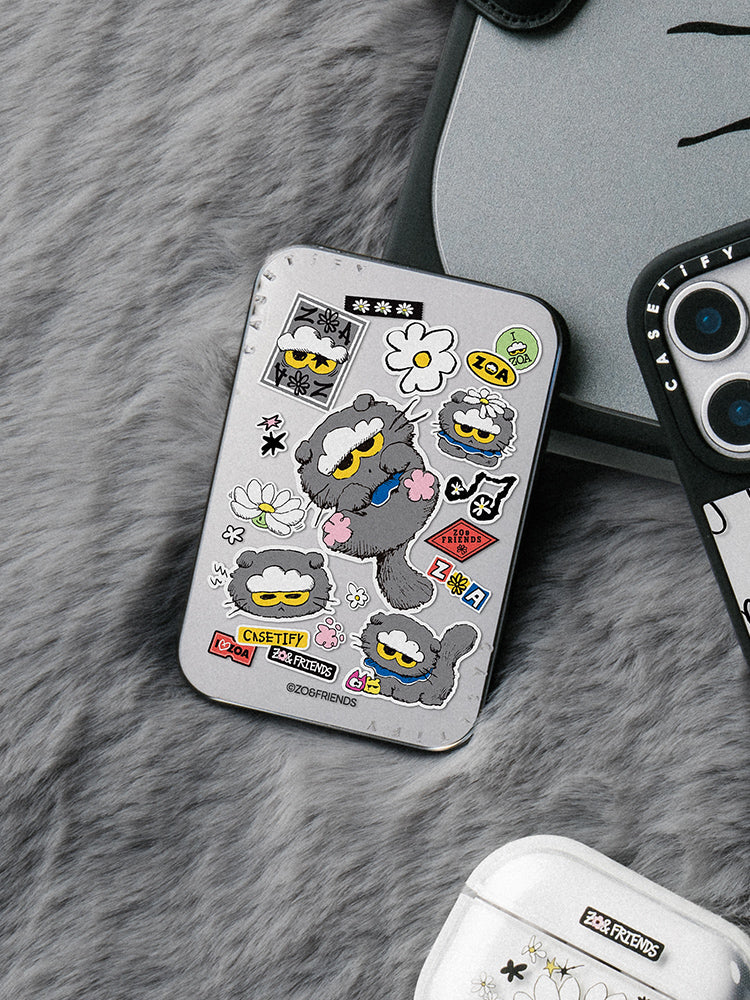 ZO&FRIENDS X CASETiFY ZOA 스티커 카드 홀더 스탠드 (미러)