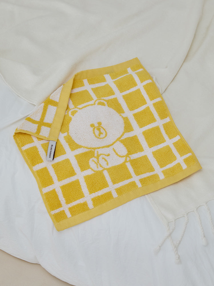 라인프렌즈 송월 브라운 베이직 핸드 타월