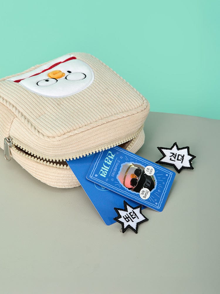 BEBE THE ORI POUCH_ 베베 베베더오리 스쿨 코듀로이 사각 파우치