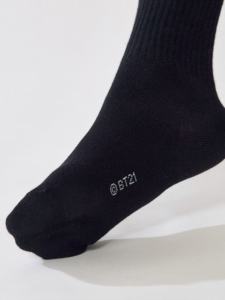 BT21 APPAREL_ 단품 BT21 MANG 베이직 립 자수 양말
