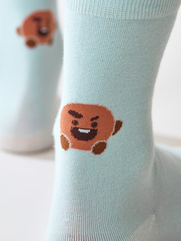BT21 APPAREL_ 단품 BT21 SHOOKY 베이직 자카드 페이스 양말