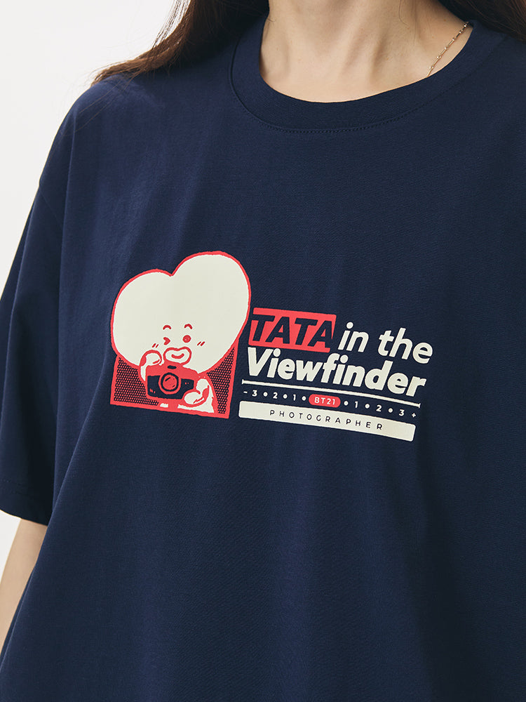 BT21 APPAREL_ BT21 TATA 빈티지 반소매 티셔츠