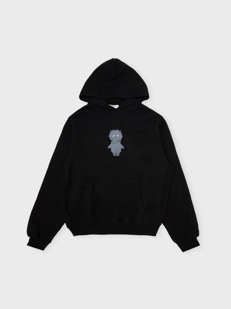 BT21 X FRAGMENT GRAPHIC HOODED SWEATSHIRT BLACK (RJ) – LINE