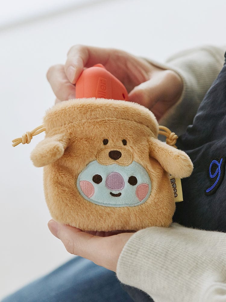 BT21 KOYA BABY MINI BAG CHARM POUCH FLUFFY – LINE FRIENDS SQUARE