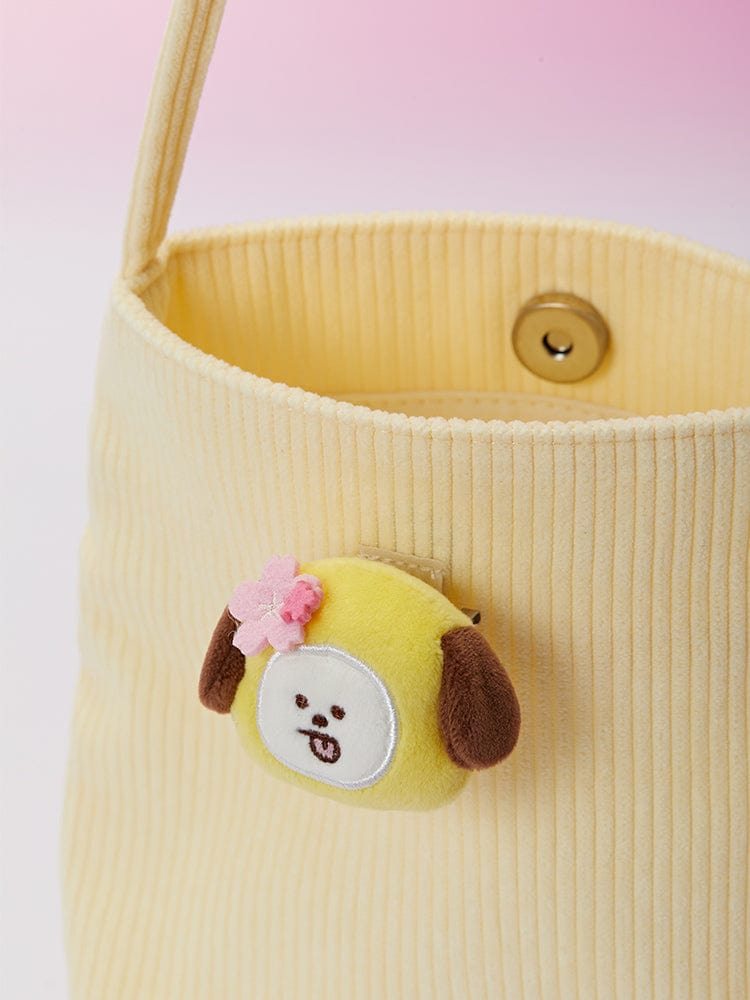 BT21 BAG 단품 BT21 SPRING DAYS CHIMMY 코듀로이 미니 크로스백