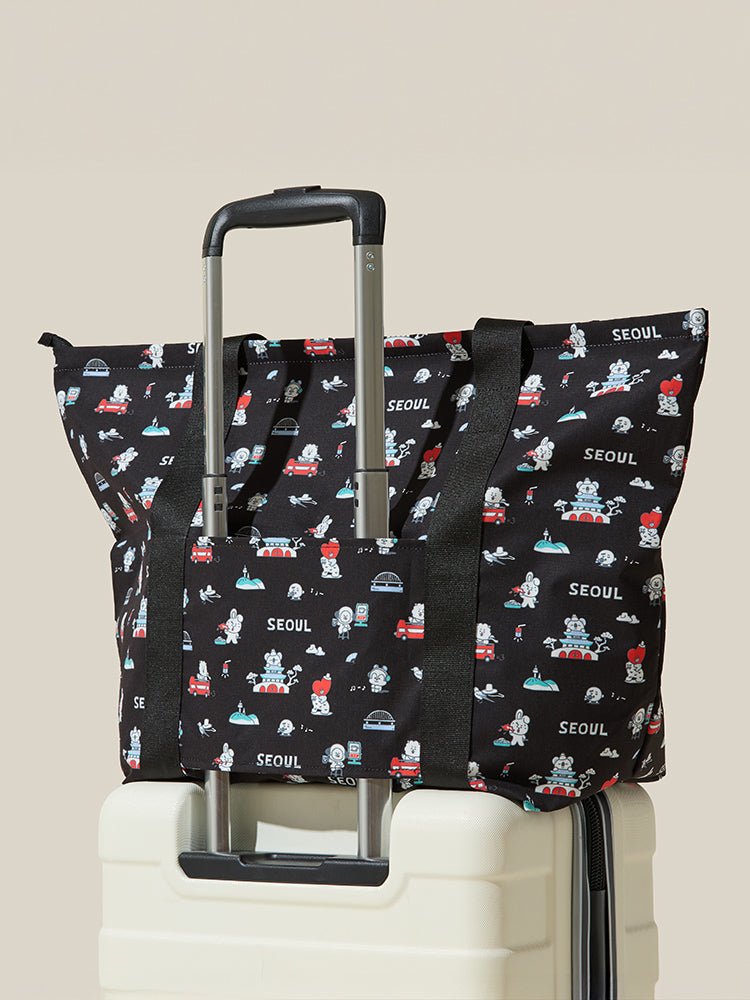 BT21 BEAUTY/ACC_ 폴딩백 BT21 서울 에디션 트래블 폴딩백