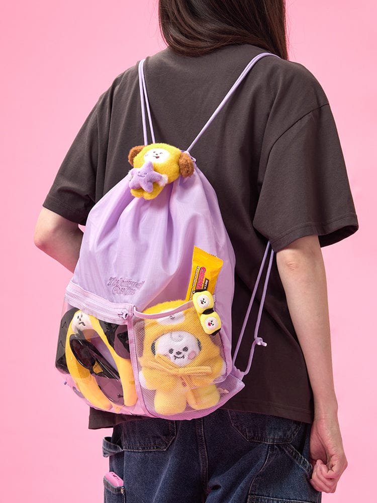 BT21 CLEAR POCKET STRING BACKPACK THE JOURNEY – LINE FRIENDS SQUARE
