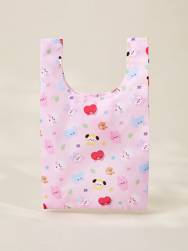 BT21 BEAUTY/ACC_ PINK BT21 미니니 스카웃 폴더블 리유저블백