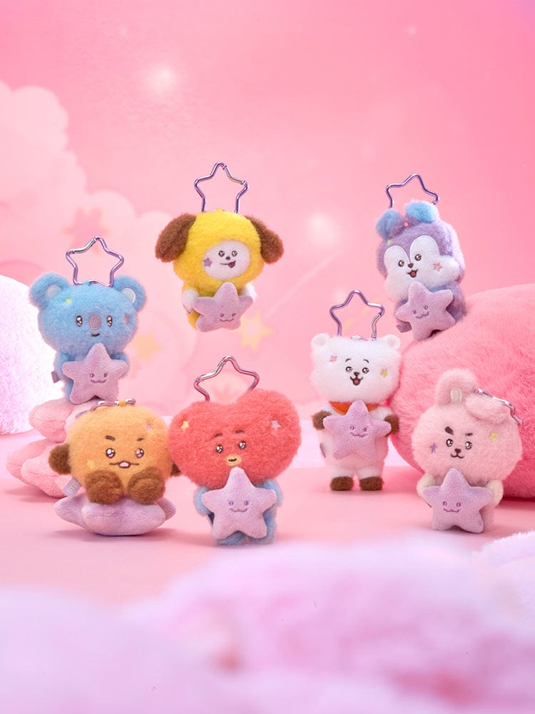 BT21 PURPLE STAR PLUSH KEYRING THE JOURNEY – LINE FRIENDS SQUARE