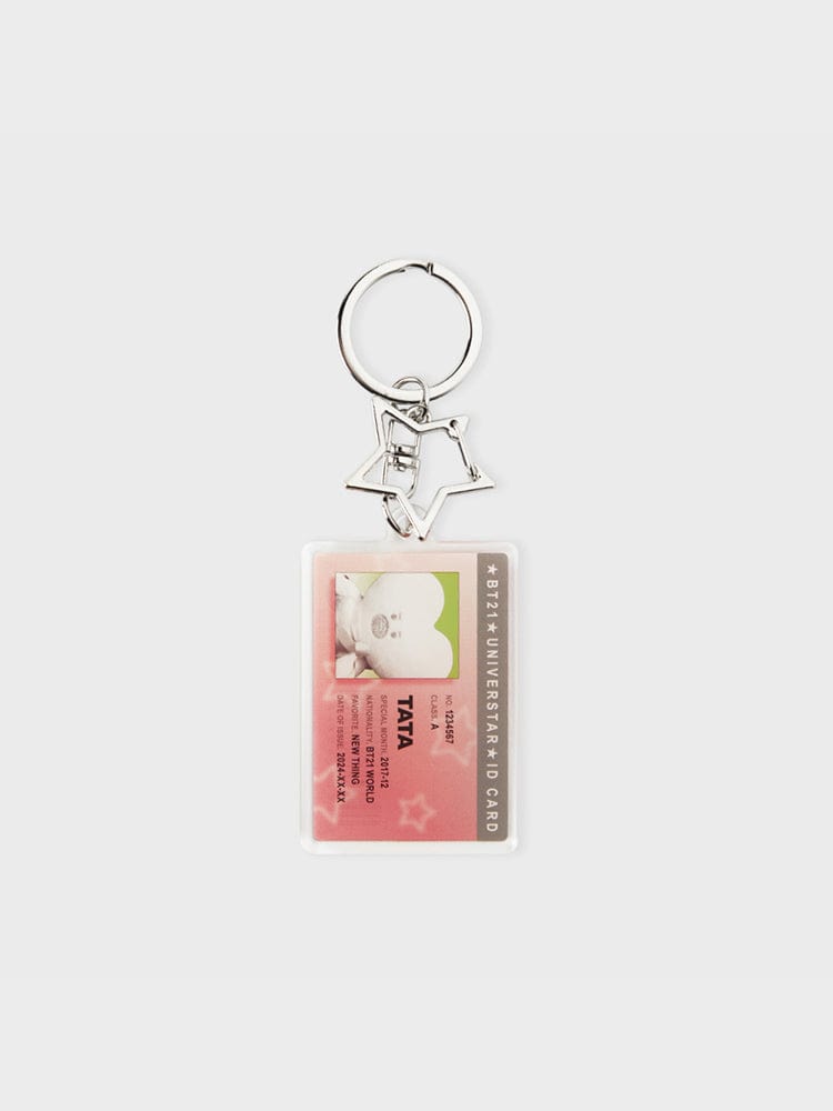 BT21 TATA ID CARD ACRYLIC KEYRING SILVER EDITION – LINE FRIENDS SQUARE