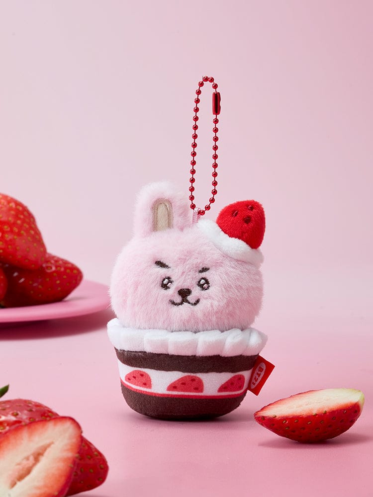BT21 KEYRING_ COOKY BT21 딸기 파티 딸기 타르트 인형 키링