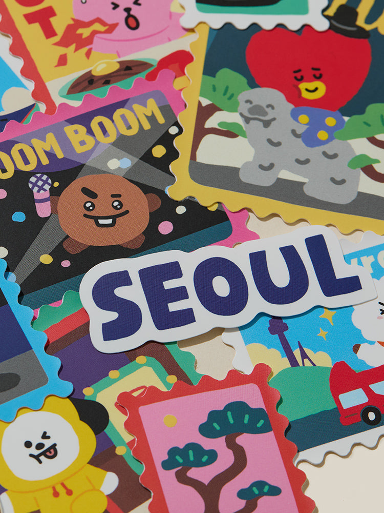 BT21 OFFICE_ 스티커팩 BT21 서울 에디션 스티커팩