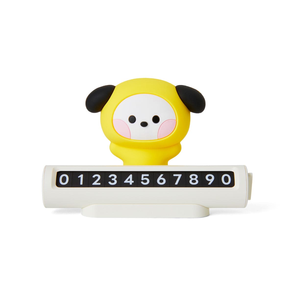 BT21 OUTDOORS CHIMMY 라인프렌즈 BT21 CHIMMY 미니니 차량용 피규어 번호 안내판