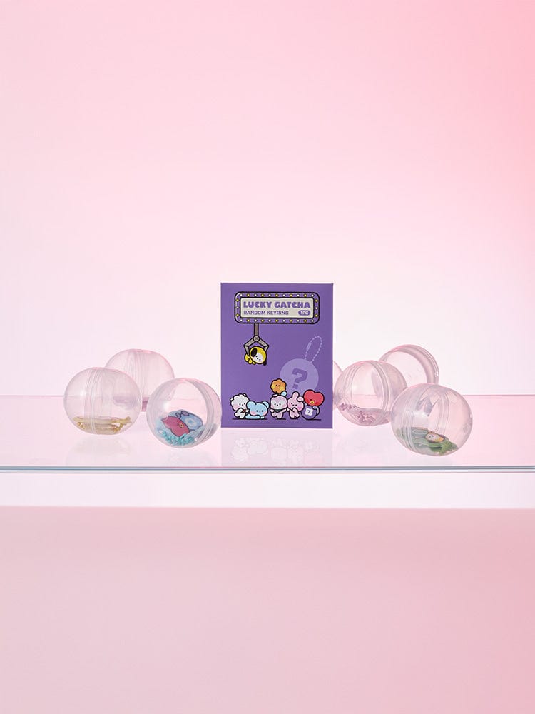 BT21 PLUSH 단품 BT21 미니니 럭키 가차 PVC 랜덤 키링