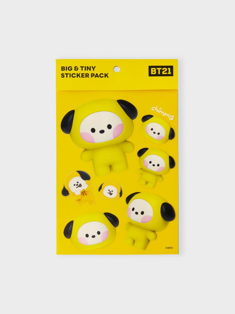BT21 STICKER/CARD CHIMMY 라인프렌즈 BT21 CHIMMY 빅앤타이니 리무버블 스티커