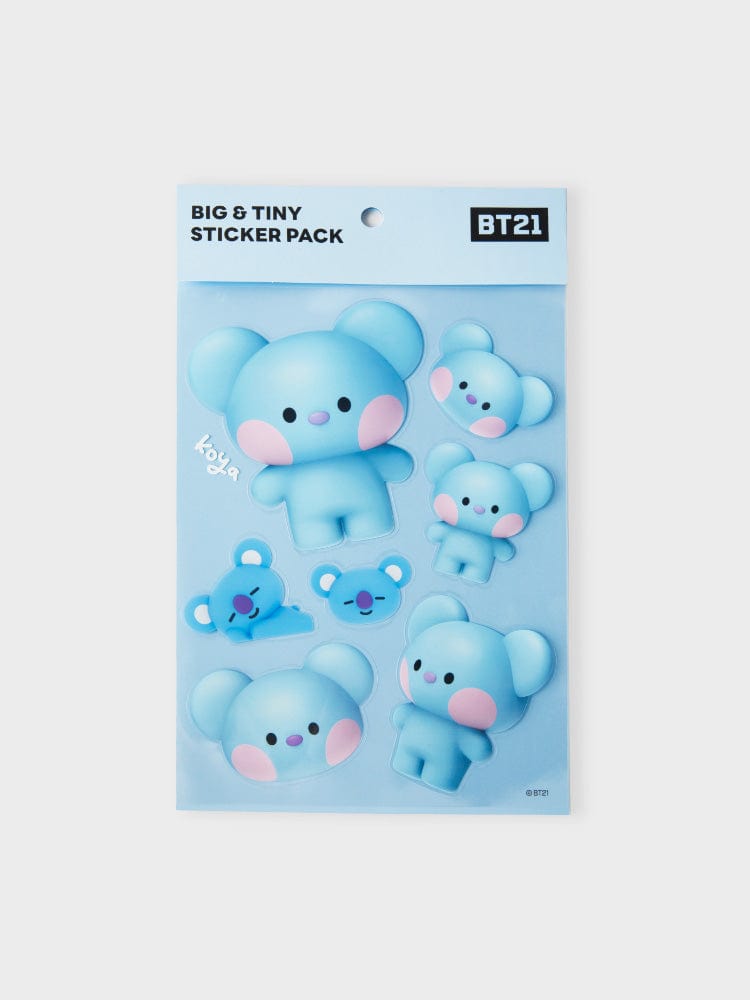 BT21 STICKER/CARD KOYA 라인프렌즈 BT21 KOYA 빅앤타이니 리무버블 스티커