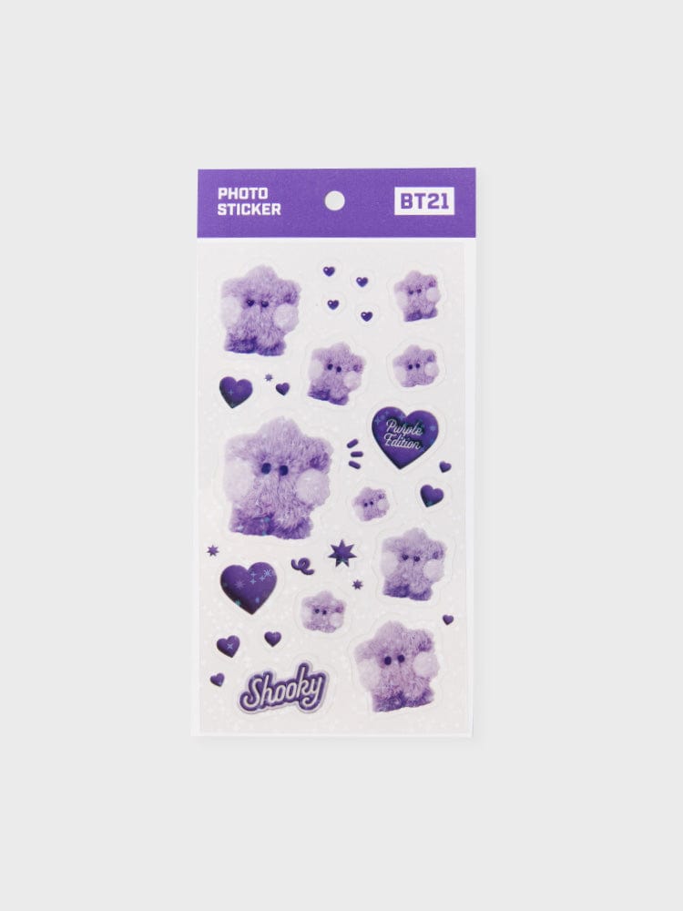 BT21 STICKER/CARD SHOOKY 라인프렌즈 BT21 SHOOKY Purple of Wish Edition 미니니 스티커