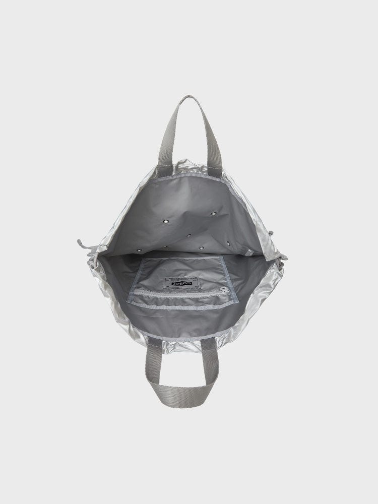 COLLER BAG GRAY 꼴레 드로우 스트링백 펄 그레이