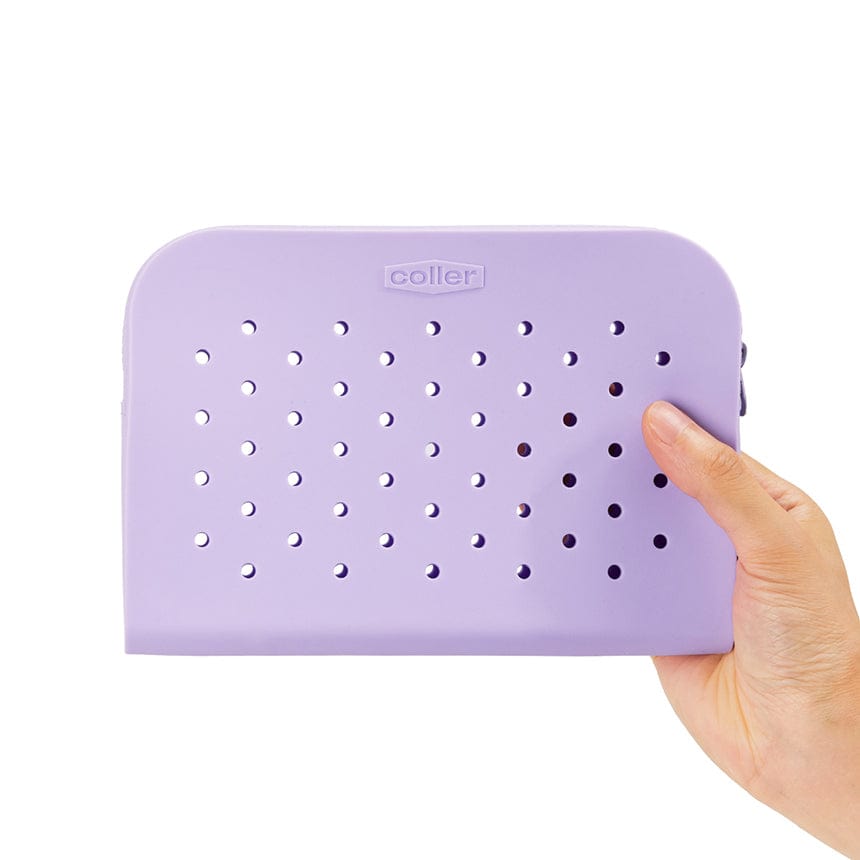 COLLER BAG SOFT LILAC 라인프렌즈 꼴레 소프트라일락 실리콘 파우치