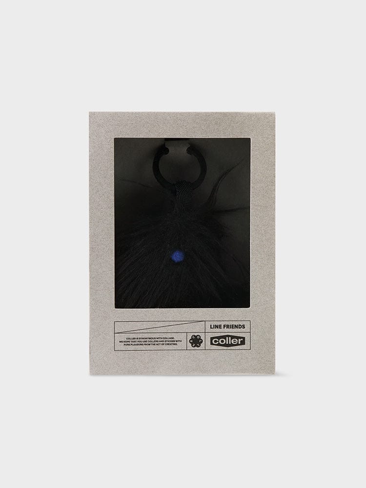 COLLER BEAUTY/ACC BLACK 꼴레 미니 퍼리 인형 키링 쉐이드 블랙