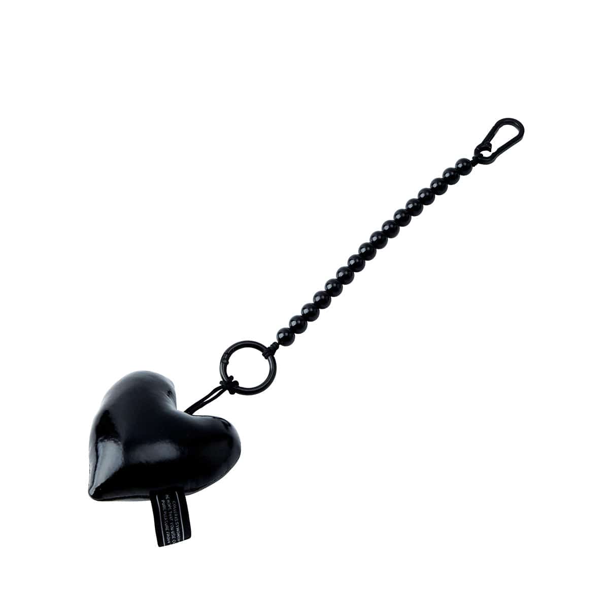COLLER BEAUTY/ACC BLACK HEART KEYRING 라인프렌즈 꼴레 블랙 하트 패딩 키링