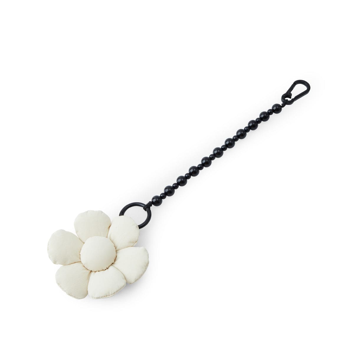 COLLER BEAUTY/ACC IVORY FLOWER KEYRING 라인프렌즈 꼴레 크림 플라워 패딩 키링