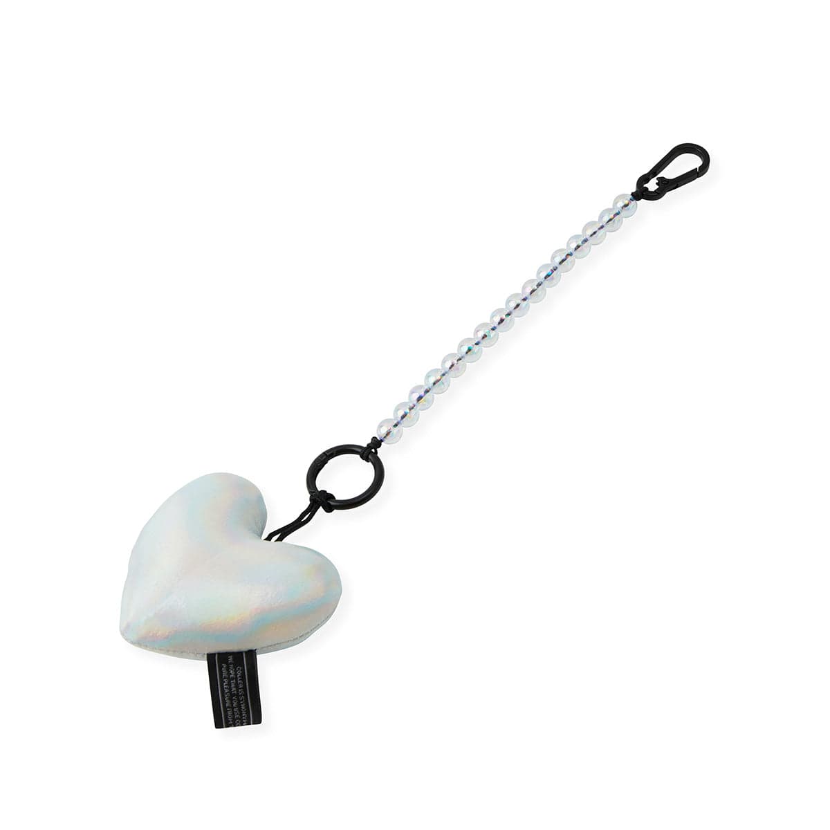 COLLER BEAUTY/ACC SHIMMER CREAM HEART KEYRING 라인프렌즈 꼴레 오로라 하트 패딩 키링