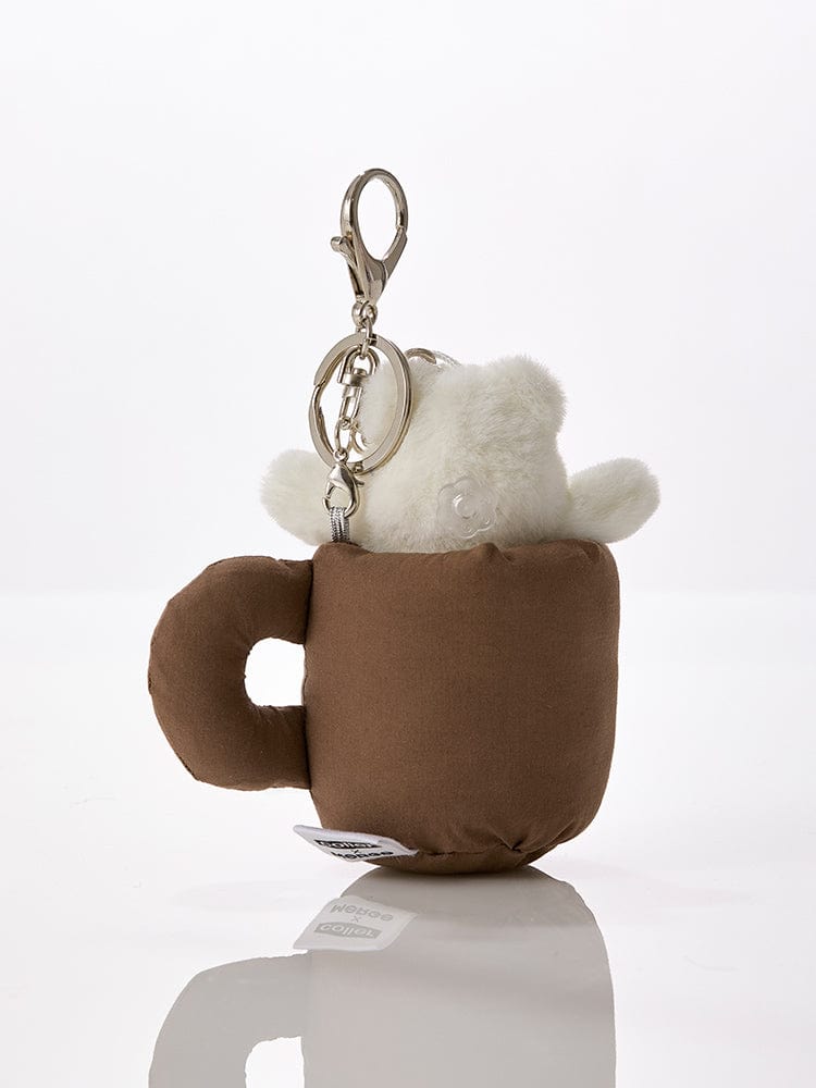 COLLER HOUSEHOLD 단품 꼴레 미니 퍼리베어 X 머지 에소프레소 머그 키링 세트