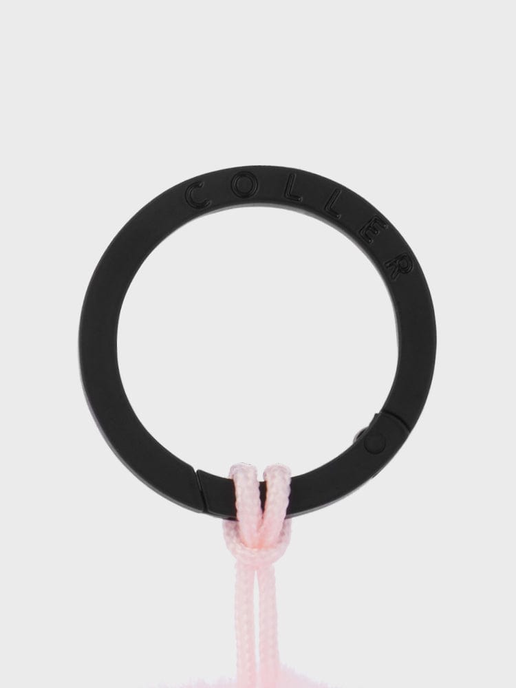 COLLER KEYRING 단품 꼴레 퍼리 버니 플러시 키링 핑크