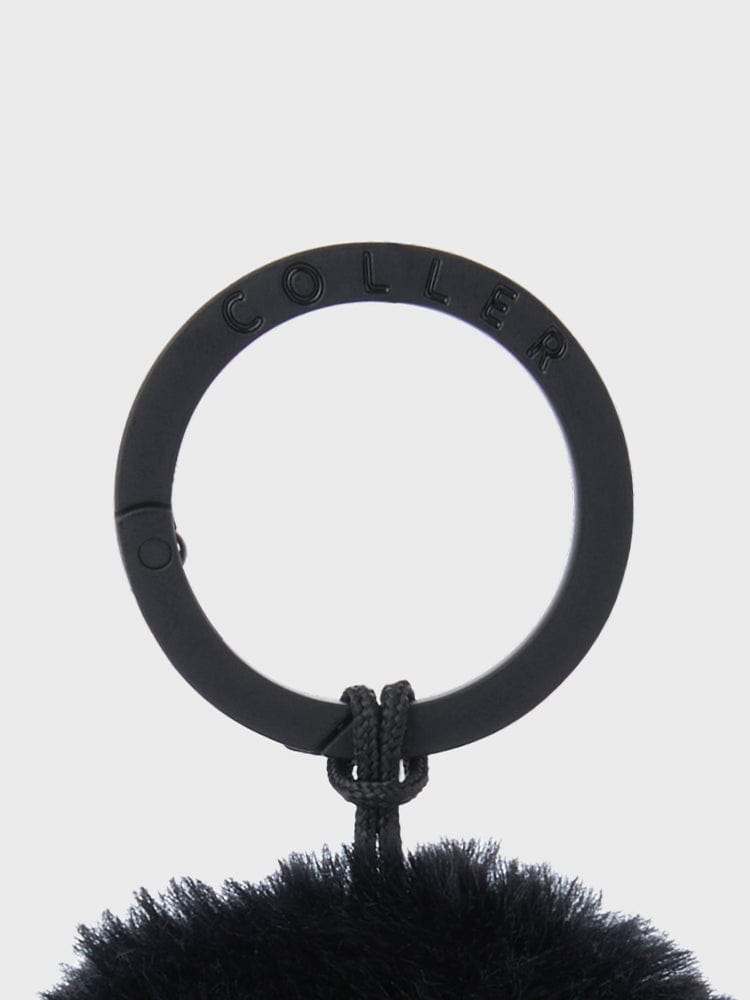 COLLER KEYRING 단품 꼴레 처비 퍼리 플러시 키링 블랙