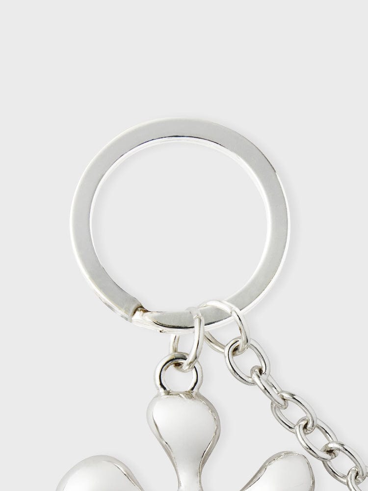 COLLER KEYRING 단품 꼴레 메탈 플라워 키링 실버