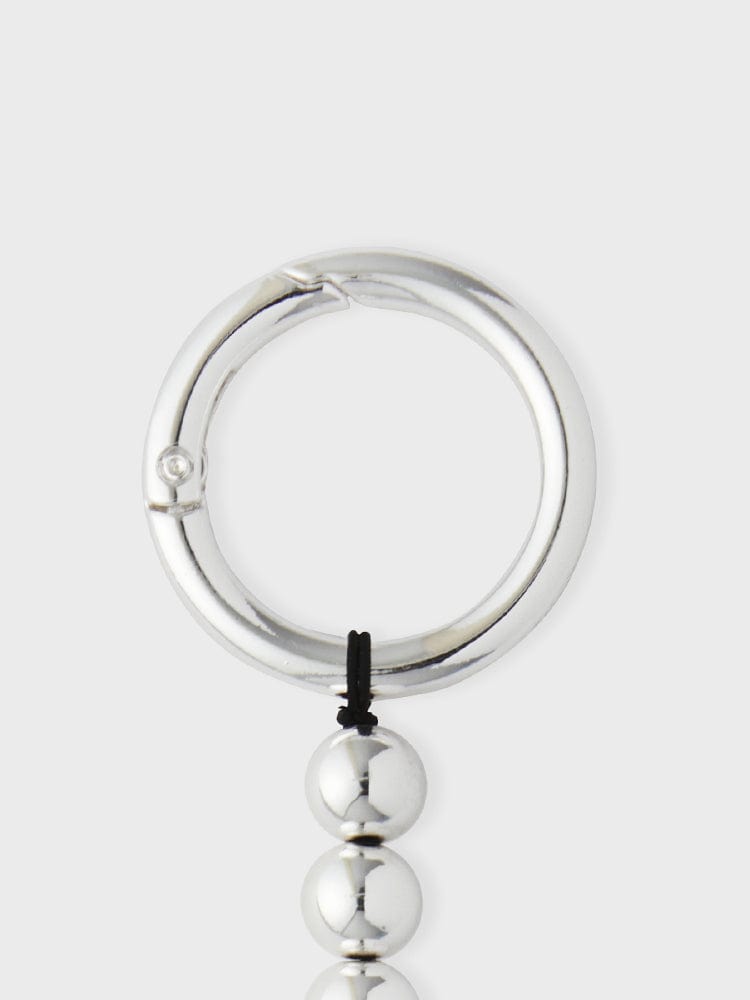 COLLER KEYRING 단품 꼴레 메탈 숏 비즈 키링 실버
