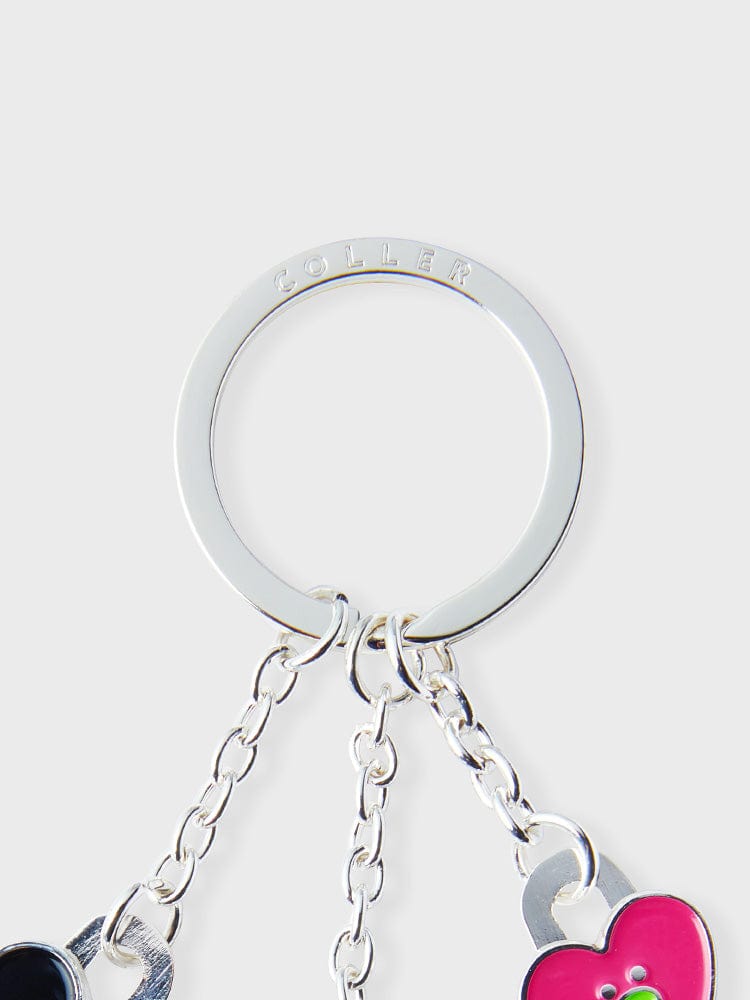 COLLER KEYRING 단품 꼴레 와글와글 메탈 키링