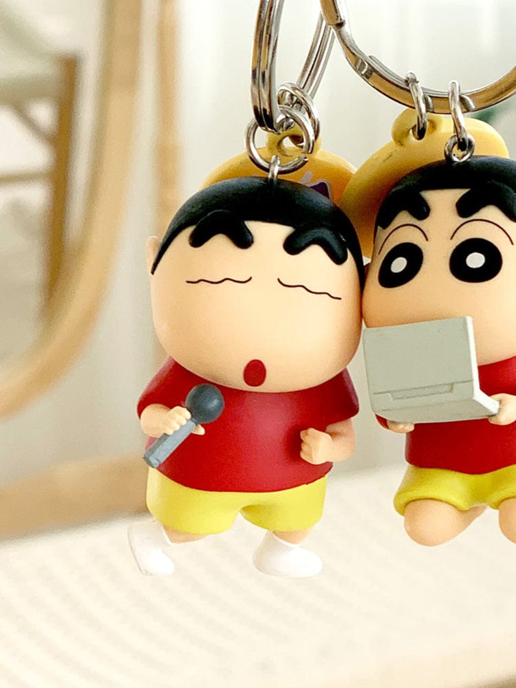 CRAYON SHIN CHAN KEYRING_ 가수왕 짱구는 못말려 짱구의 하루 피규어 키링 (가수왕)