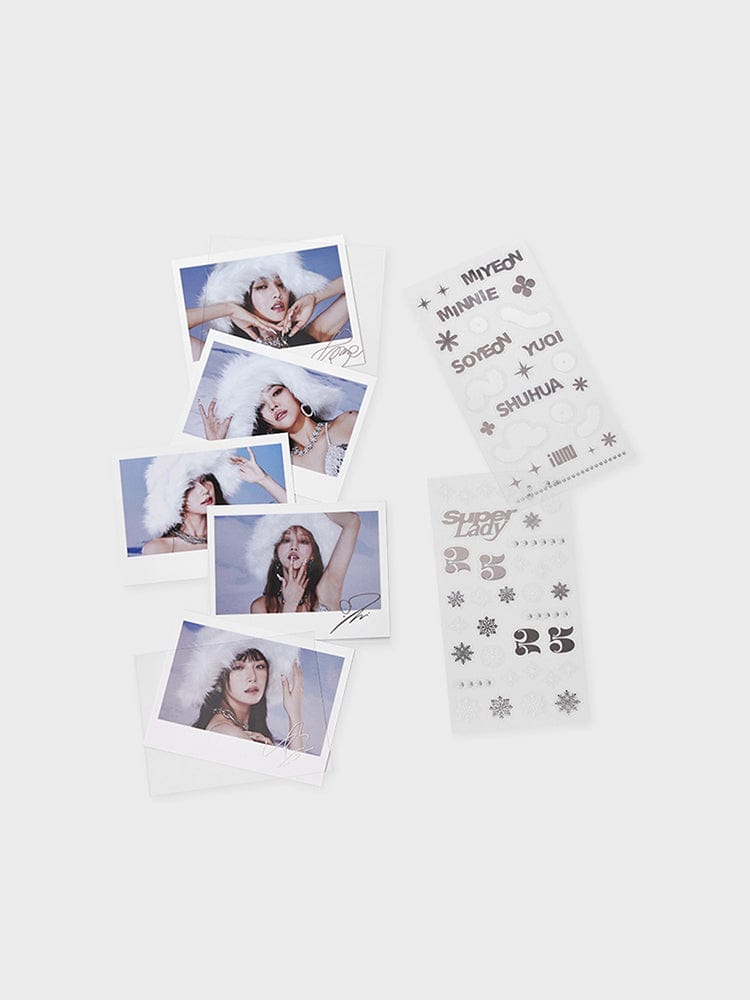 (G)-IDLE STICKER/CARD 단품 (G)IDLE 폴꾸 세트 1 VER.