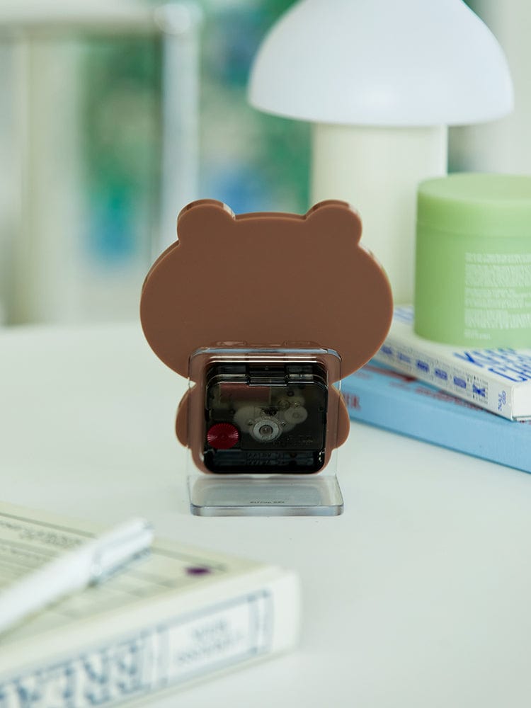 LINE FRIENDS DIGITAL/ACC 단품 라인프렌즈 브라운 탁상시계